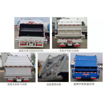 Dongfeng 8cbm Euro4 camion poubelle à compression
